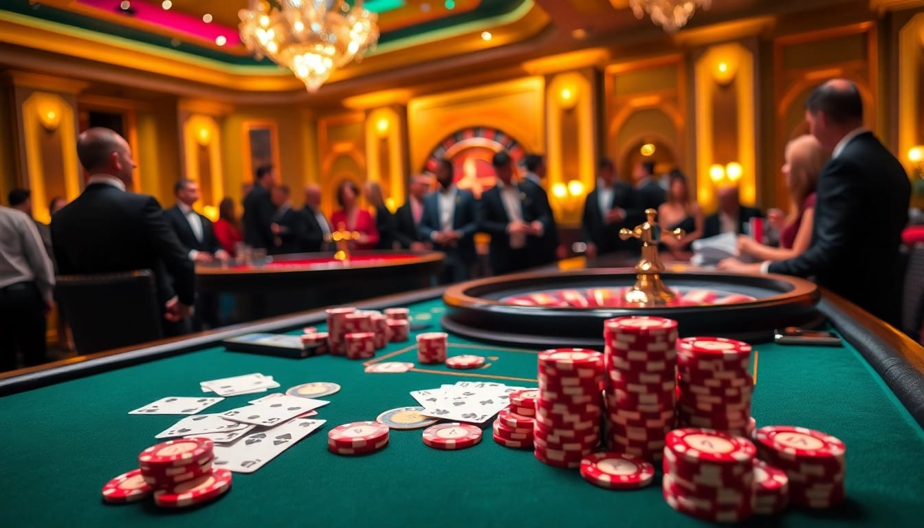 Experience high-stakes gaming at KJC pro's luxurious casino with thrilling poker action.