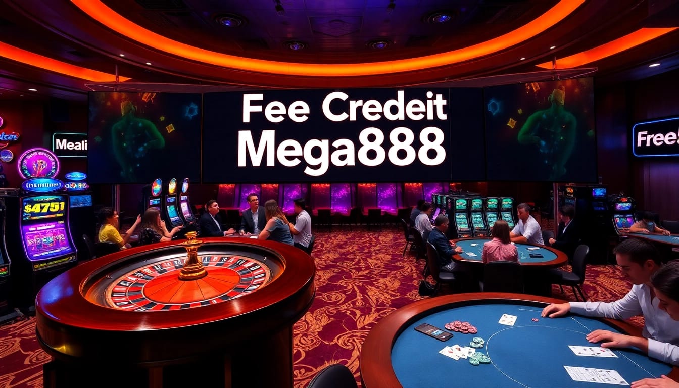 Experience the thrill of winning with free credit mega888 in a luxurious casino atmosphere.