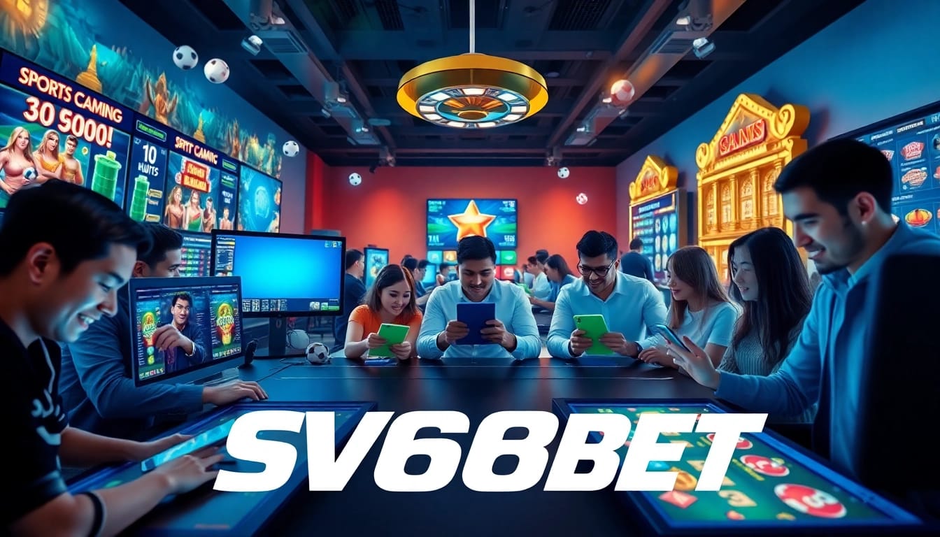 Experience the excitement of SV66 BET with engaging online gaming scenes and diverse gaming options.