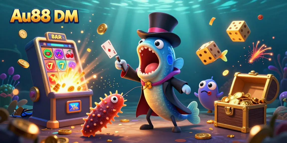 Experience thrilling card magic with the Au88 DM underwater casino spectacle.