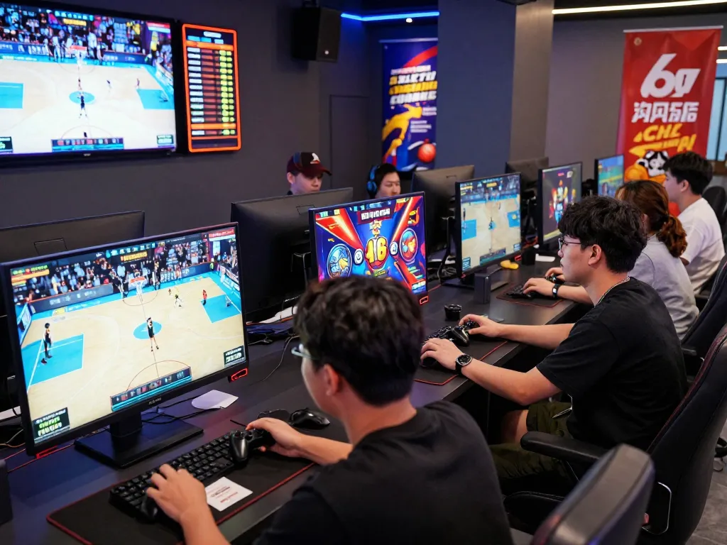 Players enjoying various games on the 68win platform, showcasing sports betting and slots in a vibrant online gaming lounge.