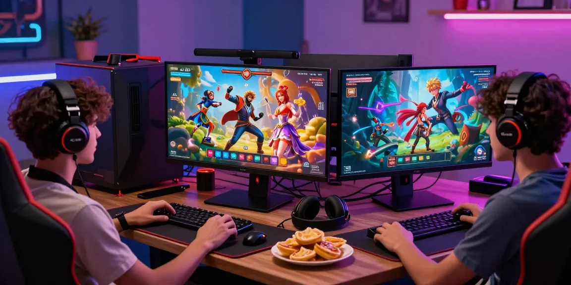 Engaging scene of players immersed in free hentai games, showcasing virtual fantasy adventures and vibrant graphics.