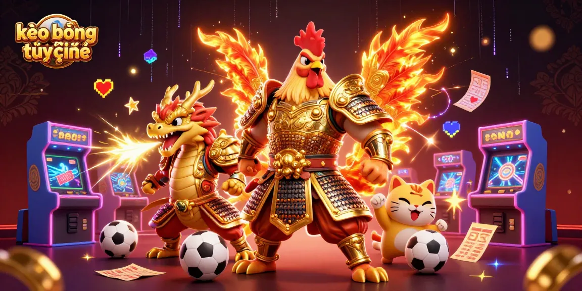 Experience kèo bóng đá trực tuyến with vibrant sports betting action and stunning 3D illustrations.