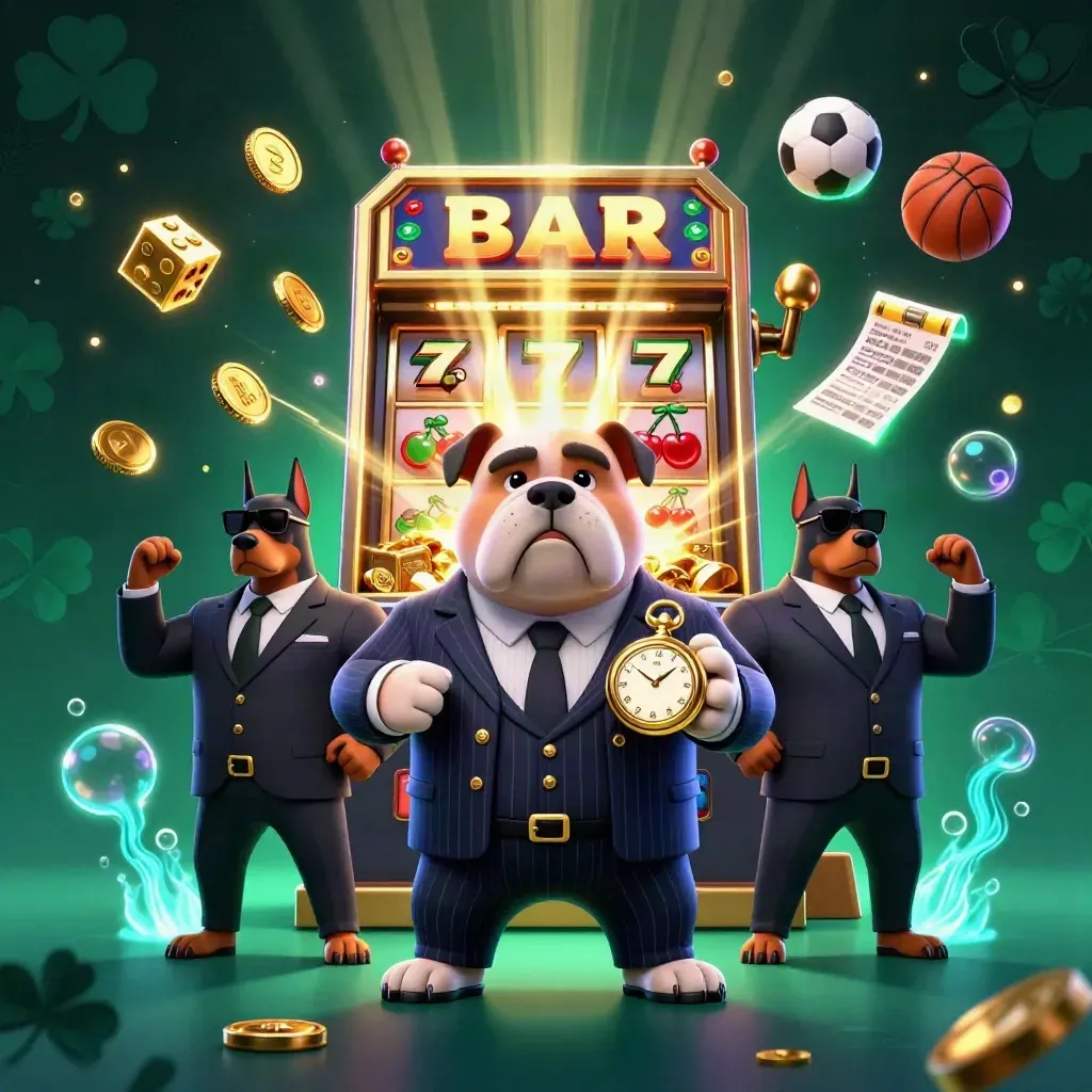 Bulldog mafioso e due dobermann tra slot, monete d’oro e luci marine