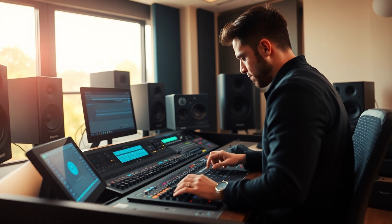 Enhance your music with the expertise of online audio mastering in a professional studio setting.