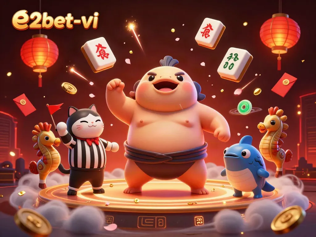 e2bet-vi offers vibrant underwater gambling excitement with engaging characters and festive elements showcasing a lively betting scene
