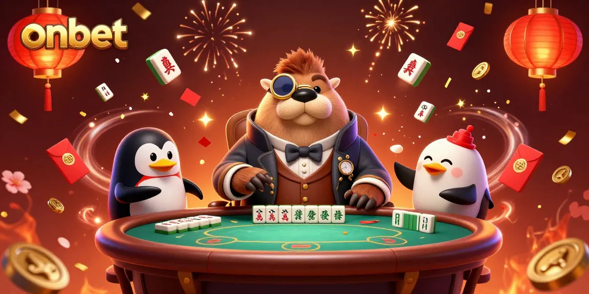 Join the exciting onbet scene with a jolly walrus playing poker at an underwater casino.