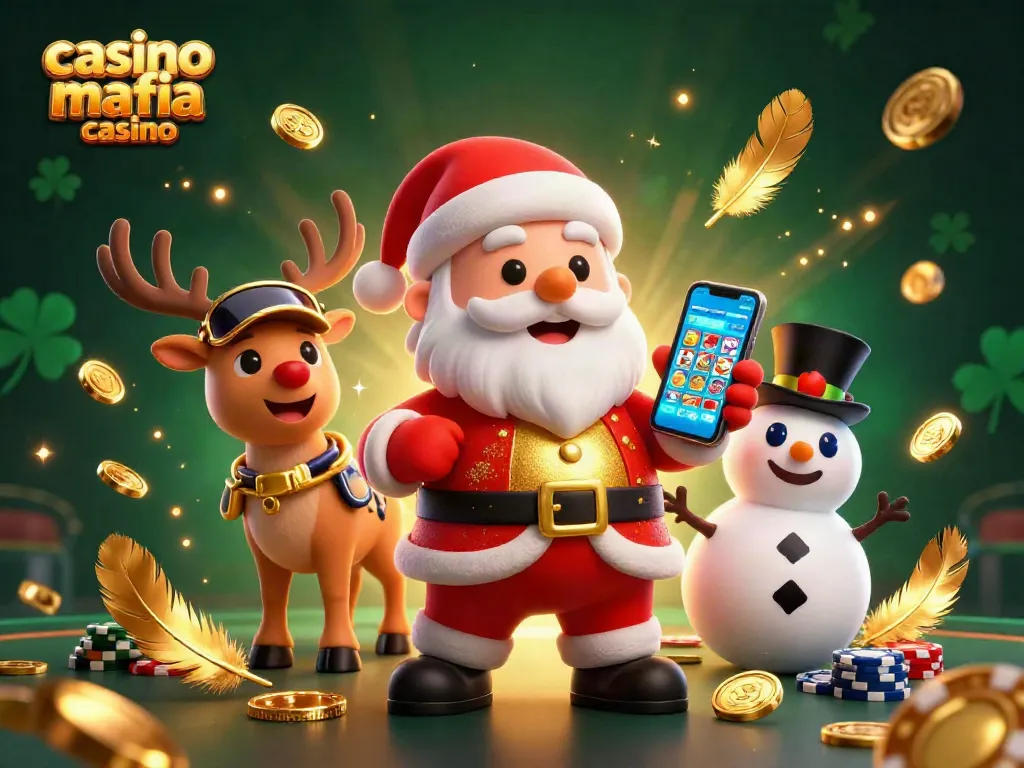 Enjoy the excitement at casino mafia casino with festive characters and vibrant casino elements.