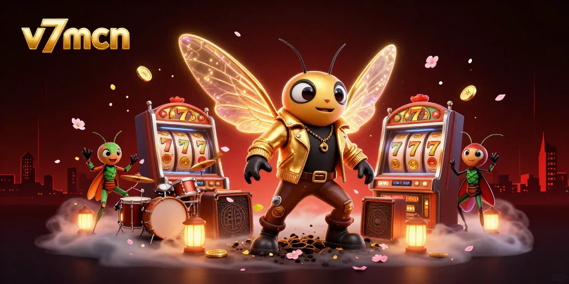 Experience thrilling wins at v7mcn with a vibrant 3D casino scene showcasing excitement and energy.