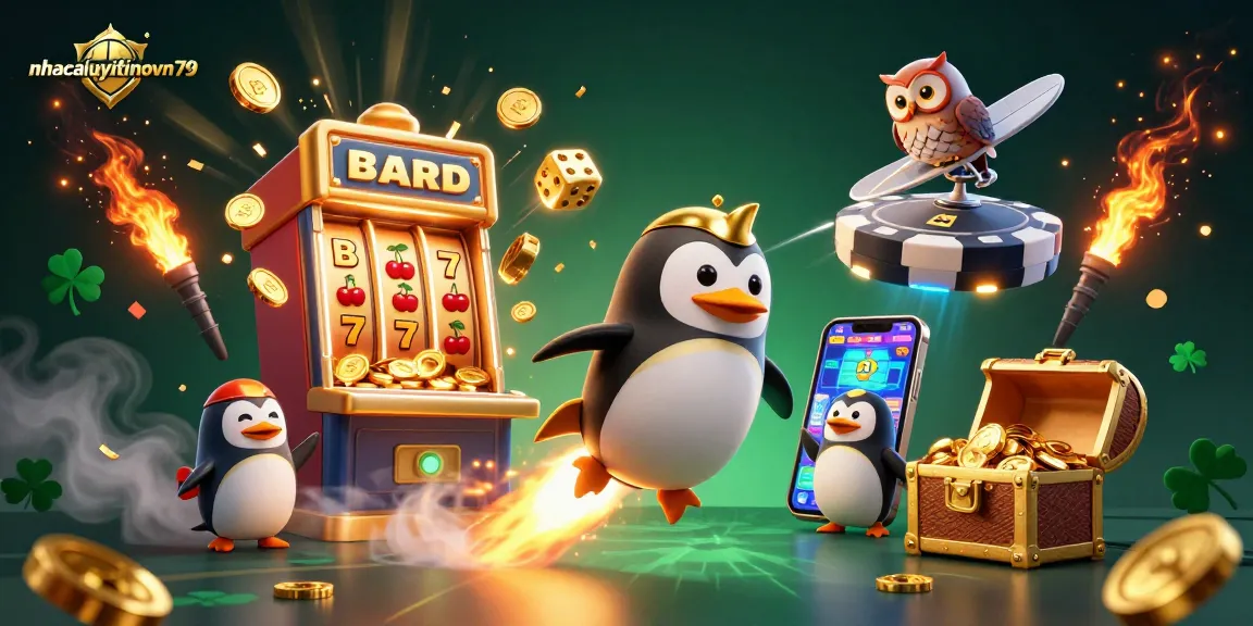 Join the excitement with the nhacaiuytinovn79 golden penguin rocket penguin and casino treasures!